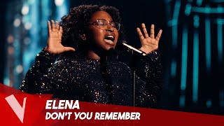 Adele – Dont you remember ● Elena  Demifinale  The Voice Belgique [upl. by Pollock]