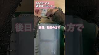 2410月第5週〆102831お財布リセット30代一人暮らし事務系会社員の家計管理家計簿貯金なし休職適応障害 saving savingmoney shorts [upl. by Ahsihat550]