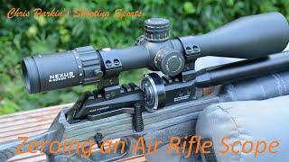 How to Zero an Air Rifle Scope [upl. by Artinad]