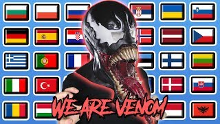 VENOM How To Say quotWE ARE VENOMquot In 30 Different Languages [upl. by Ailyt399]