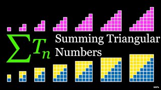 Sum of Triangular Numbers I visual proof [upl. by Ecirtal]