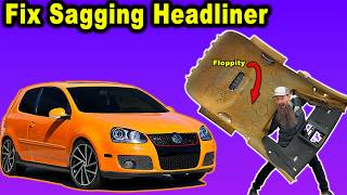 The BEST Way to Fix A Cars Sagging Headliner [upl. by Niamert]