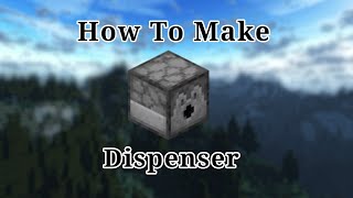 How to make Dispenser in Minecraft  Crafting Recipe of Dispenser in Minecraft [upl. by Alyos]