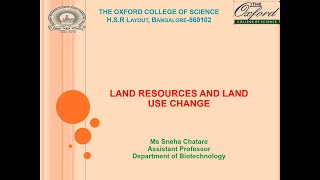 Land Resources And Land Use Change [upl. by Akessej]