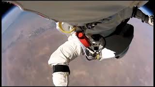 🚀🌌 Red Bulls Epic Jump from Space 🌌🚀givesyouwiiings redbull redbullstratos [upl. by Lenrow]