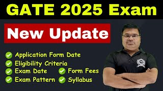 GATE Chemistry 2025 New Announcements  Exam Date  Application From Date  Exam Pattern [upl. by Revell]