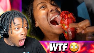 QUEN BLACKWELL TRY THE VIRAL CHAMOY PICKLE FROM TIKTOK [upl. by Ardnasella]