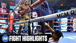 Richard Commey Highlight Reel Knockout of Jackson Marinez  FIGHT HIGHLIGHTS [upl. by Ahsaelat]