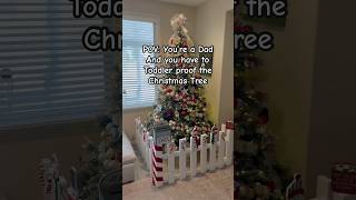 Toddler proofed our Christmas Tree toddlerproof christmas2024 toddlersoftiktok diychristmas [upl. by Vincenta]