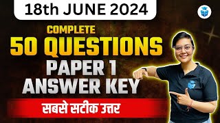 UGC NET 2024 Exam Analysis  UGC NET Paper 1 Complete Paper Solution  UGCNET Answer Key  Aditi Mam [upl. by Drahsir]