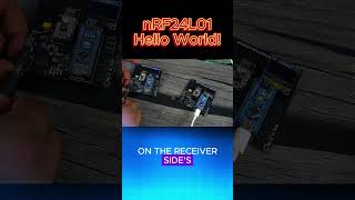 nRF24L01 Hello World Message using Arduino nrf24l01 wireless ytshorts [upl. by Waechter]