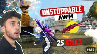 Best AWM Gameplay of 2024 😱 25 kills of free fire [upl. by Amati]