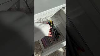 Organizing Office Drawer🖍️🖊️✏️asmr organizing youtubeshorts asmrsounds officedes [upl. by Antonetta]