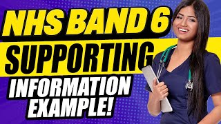 NHS BAND 6 SUPPORTING INFORMATION EXAMPLES NHS Band 6 Application Form Tips [upl. by Eidnam194]