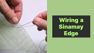 How to Wire a Sinamay Edge  HATalk DIY Millinery Project 4 [upl. by Vittorio]