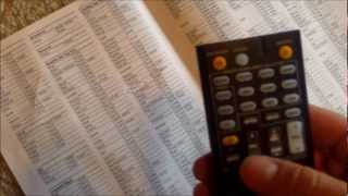 PROGRAMMING ONKYO REMOTE To TV Code Review [upl. by Ikkim]