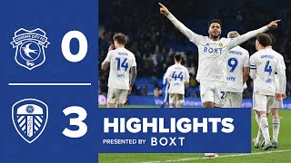 Highlights Cardiff City 03 Leeds United  Bamford James and Rutter goals [upl. by Nesto755]