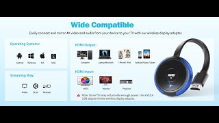 TIMBOOTECH 4K5G Wireless HDMI Display Adapter [upl. by Nnylarej]