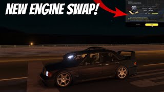 Gran Turismo 7  91 Mercedes 190E gets a NEW Engine Swap and goes Roll Racing [upl. by Parfitt331]