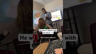 Teacher slaps student back after she slapped him 😤👏 shorts viral trending popular teacher [upl. by Barry]