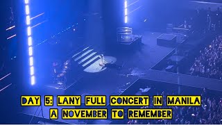 LANY Full Concert  Day 5 Live in Manila 2022 November 16 2022 [upl. by Emelin]