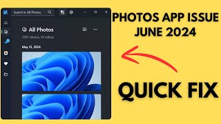 Fix Microsoft Photos app fails to openNot opening or Working Windows 11 2024 [upl. by Appel779]