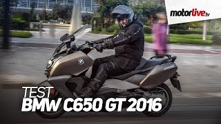 TEST  BMW C650 GT 2016 [upl. by Halihs]