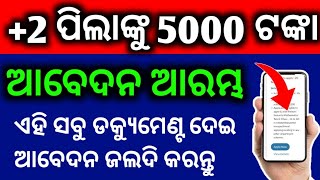 2 ପିଲା ପାଇବେ 5000 ଟଙ୍କା  ଜଲଦି ଆବେଦନ କରନ୍ତୁ  State Scholarship 2 Students Will Get 5000 Money [upl. by Sandie632]