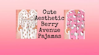 aesthetic Roblox Pajamas with codes ✨🩷  Berry Avenue ✨ [upl. by Wilma]