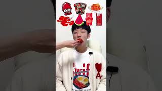 Random Red food MUKBANG🍧🥪shorts mukbang eating eatingshow food viralvideo tiktok asmr [upl. by Omar27]