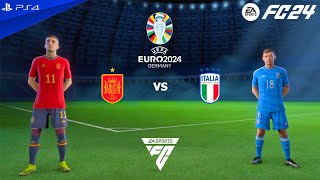 FC 24 PS4  Spanyol vs Italia  UEFA Euro 2024 Match at Veltins Arena Stadium [upl. by Aurelie]