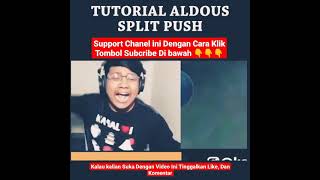 Tutorial Aldous Split Push Toxic 🤣🤣 Kopex Gaming  Mobile Legends Shorts [upl. by Emeline]