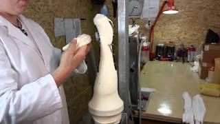 Hand orthosis made of Protheflex soft resin with Boa system  quotlamination processquot [upl. by Kingsly97]