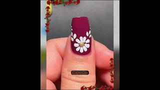 Easy flower nail art for beginners 💖viralvideo trendingreels shorts [upl. by Menard]