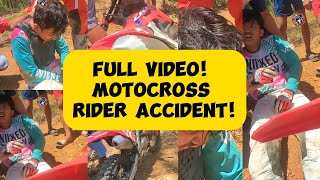 FULL VIDEO MOTOCROSS FAILED RIDER BALI ANG KAMAY motocrossfails motorcyclelife motocross [upl. by Aufa]