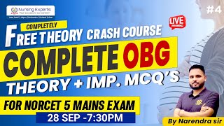 Complete OBG  Obstetrics and Gynaecology  NORCET 50  Theory amp Imp Questions  Nursing Experts [upl. by Thaine106]