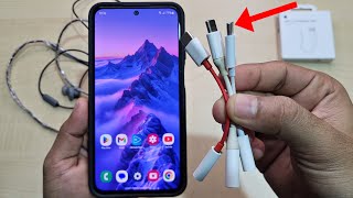 Galaxy M35 Type C To 35mm Jack Compatibility  Samsung Apple Oneplus Type C To 35mm Adapter Test [upl. by Zoldi]