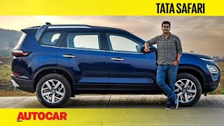 2021 Tata Safari review – Tata’s new flagship SUV  First Drive  Autocar India [upl. by Dimmick730]