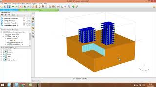 Plaxis 3D Tangent pile wall Secant Pile wall [upl. by Deery385]