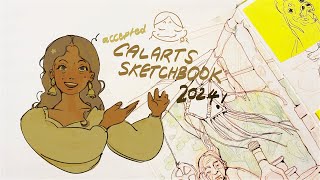 ✦ accepted calarts sketchbook 2024 [upl. by Novyat]