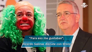 quotVenías muy leónquot Brozo y Ricardo Salinas riñen en Twitter por nota del WSJ [upl. by Kono]