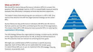 HR METRICS AND KPIs [upl. by Roskes]