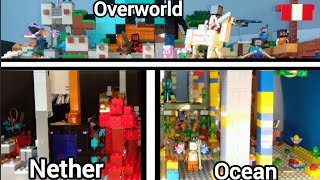 Lego Minecraft Sets Combined [upl. by Chadbourne]