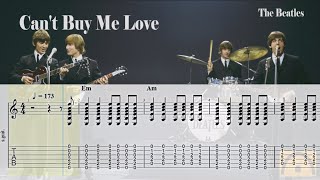 Cant Buy Me Love  The Beatles  Guitar Tab [upl. by Inamik]