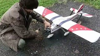 RC trainer 46 ultimo voletto con questa livrea😎🛩️ modellismo [upl. by Salli]