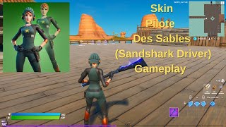 Skin Pilote Des Sables Skin Sandshark Driver Gameplay Fortnite [upl. by Dviad879]