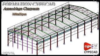 FORMATION CYPECAD Assemblage Charpente Métallique [upl. by Lenard]