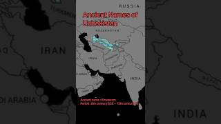 Uzbekistan Ancient Names map worldmaps country history geography hotnews hotnews shorts [upl. by Onileba505]