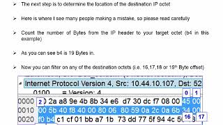 wireshark ip octet capture filter [upl. by Rashida]