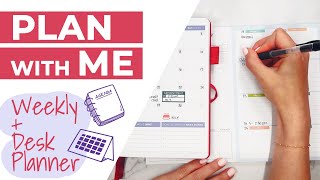 Plan with Me June 2023 ft Clever Fox Desk Planner amp Weekly Planner 2nd Edition [upl. by Atteugram996]